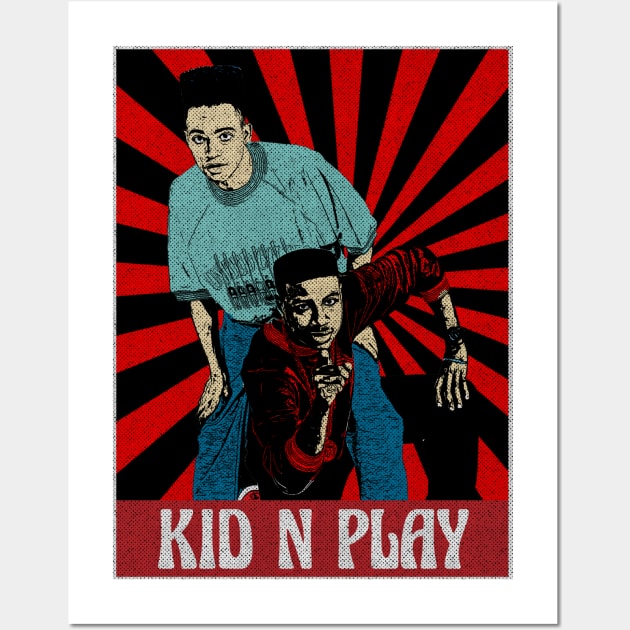 Vintage Kid N Play Pop Art Wall Art by Motor Lipat